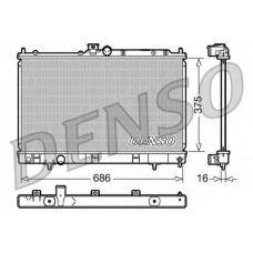 DRM45025 DENSO Радиатор, охлаждение двигателя