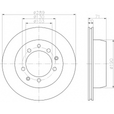 MDC1090 MINTEX Тормозной диск