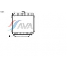 MS2136 AVA Радиатор, охлаждение двигателя