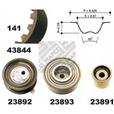 23845 MAPCO Комплект ремня грм
