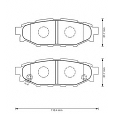 573380B BENDIX Комплект тормозных колодок, дисковый тормоз