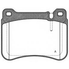 BPA1193.00 OPEN PARTS Комплект тормозных колодок, дисковый тормоз