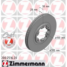 200.2516.20 ZIMMERMANN Тормозной диск
