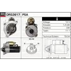 DRS3617 DELCO REMY Стартер