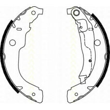 8100 28053 TRISCAN Комплект тормозных колодок
