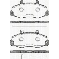8110 16009 TRISCAN Комплект тормозных колодок, дисковый тормоз