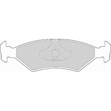 FD406A NECTO Комплект тормозных колодок, дисковый тормоз