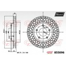 855096.6980 MAXTECH Тормозной диск