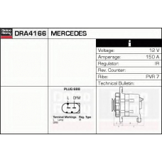 DRA4166N DELCO REMY Генератор