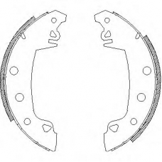 Z4017.02 WOKING Комплект тормозных колодок