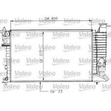 730927 VALEO Радиатор, охлаждение двигателя