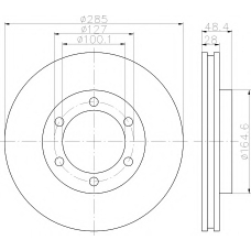 8DD 355 118-001 HELLA PAGID Тормозной диск