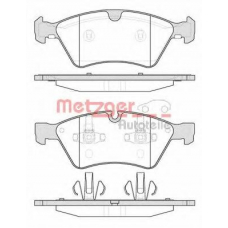 1179.00 METZGER Комплект тормозных колодок, дисковый тормоз