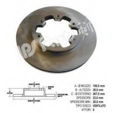 IBT-1132 IPS Parts Тормозной диск