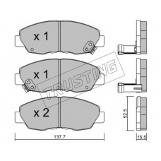 393.1 TRUSTING Комплект тормозных колодок, дисковый тормоз