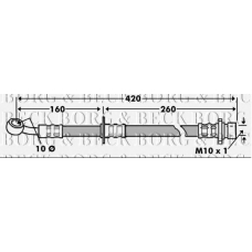 BBH7451 BORG & BECK Тормозной шланг