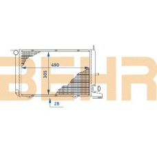 2110390 BEHR Radiator