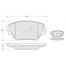 FB210461 FLENNOR Комплект тормозных колодок, дисковый тормоз