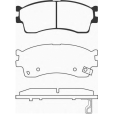 J PA-K07AF JAPANPARTS Комплект тормозных колодок, дисковый тормоз