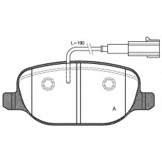 BPA0878.02 OPEN PARTS Комплект тормозных колодок, дисковый тормоз