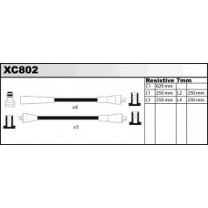 XC802 QUINTON HAZELL Комплект проводов зажигания