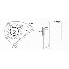 063321000010 MAGNETI MARELLI Генератор