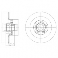 BG9024RS DELPHI Тормозной диск