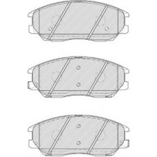 FDB1999 FERODO Комплект тормозных колодок, дисковый тормоз
