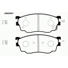 J3603051 NIPPARTS Комплект тормозных колодок, дисковый тормоз