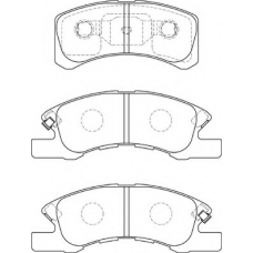 FD7311A NECTO Комплект тормозных колодок, дисковый тормоз