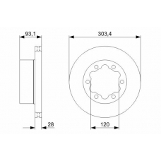 0 986 479 296 BOSCH Тормозной диск