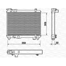 350213137000 MAGNETI MARELLI Радиатор, охлаждение двигателя