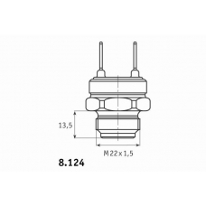 8.124.22 BEHR Термовыключатель, вентилятор радиатора