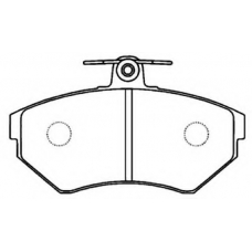 AKD-1035 ASVA Комплект тормозных колодок, дисковый тормоз