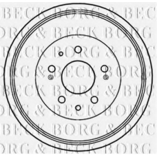 BBR7233 BORG & BECK Тормозной барабан