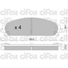 822-717-0 CIFAM Комплект тормозных колодок, дисковый тормоз