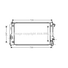 TO2296 AVA Радиатор, охлаждение двигателя
