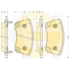 6135089 GIRLING Комплект тормозных колодок, дисковый тормоз