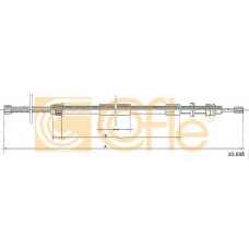 10.648 COFLE Трос, стояночная тормозная система