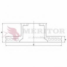 MBR5034 MERITOR Тормозной диск