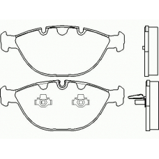 P 06 028 BREMBO Комплект тормозных колодок, дисковый тормоз