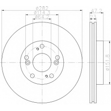 8DD 355 112-441 HELLA Тормозной диск