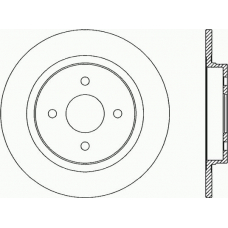 BDA2346.10 OPEN PARTS Тормозной диск