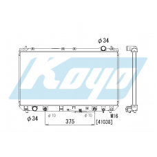 PA010583 KOYO P-tank corrugate-fin ass'y