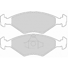 FD6725A NECTO Комплект тормозных колодок, дисковый тормоз