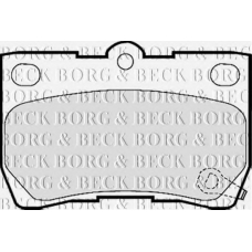 BBP2157 BORG & BECK Комплект тормозных колодок, дисковый тормоз