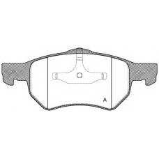 BPA0882.00 OPEN PARTS Комплект тормозных колодок, дисковый тормоз