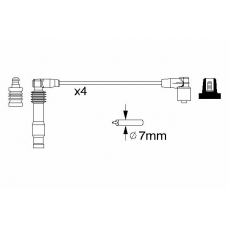 0 986 357 228 BOSCH Комплект проводов зажигания