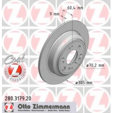 280.3179.20 ZIMMERMANN Тормозной диск