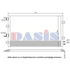 132007N AKS DASIS Конденсатор, кондиционер